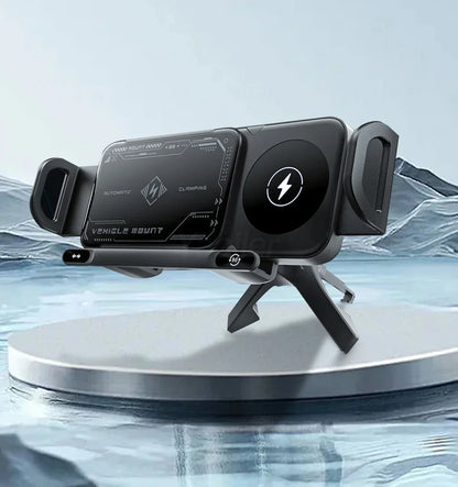 Wireless Fast Charger Flip Car Phone Holder - Wholesalus