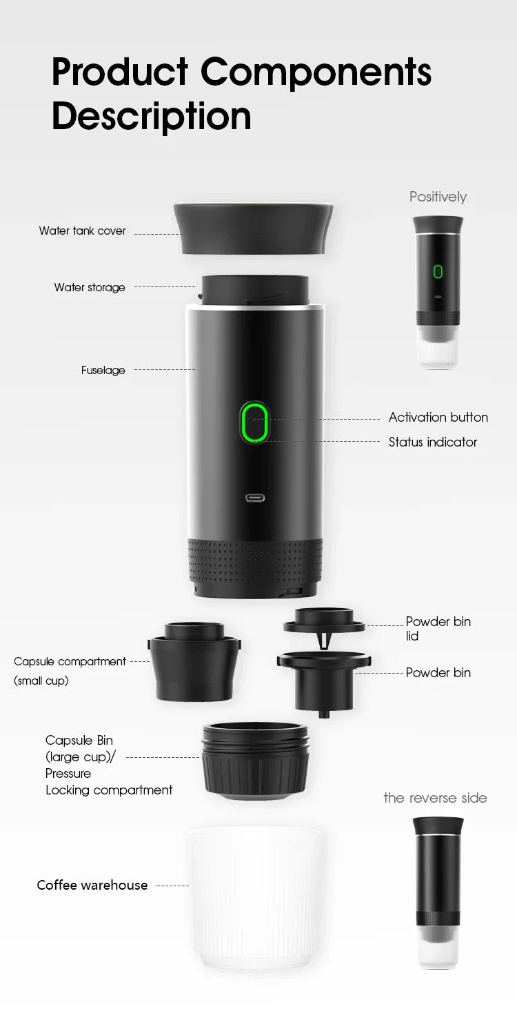 Wireless Portable Coffee Maker - Wholesalus
