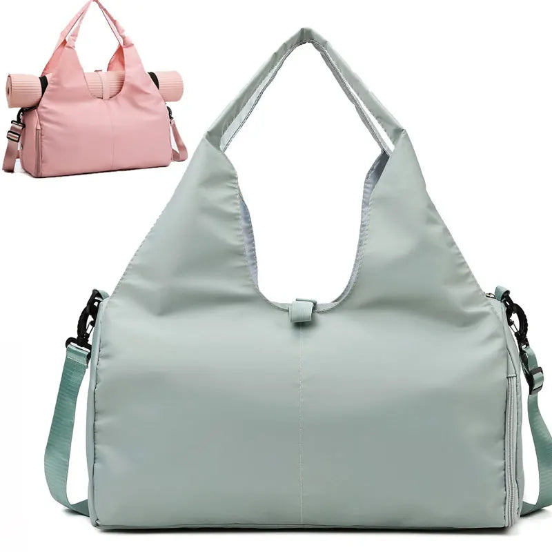 Women Gym Handbag With Shoe Compartment - Wholesalus