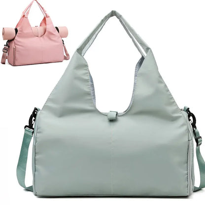 Women Gym Handbag With Shoe Compartment - Wholesalus