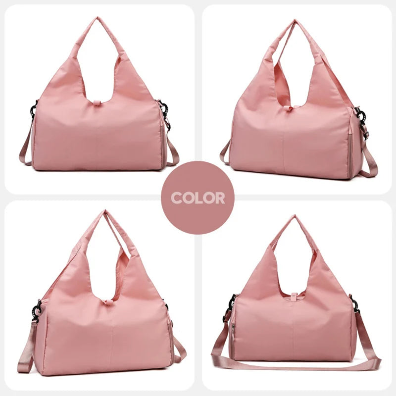 Women Gym Handbag With Shoe Compartment - Wholesalus