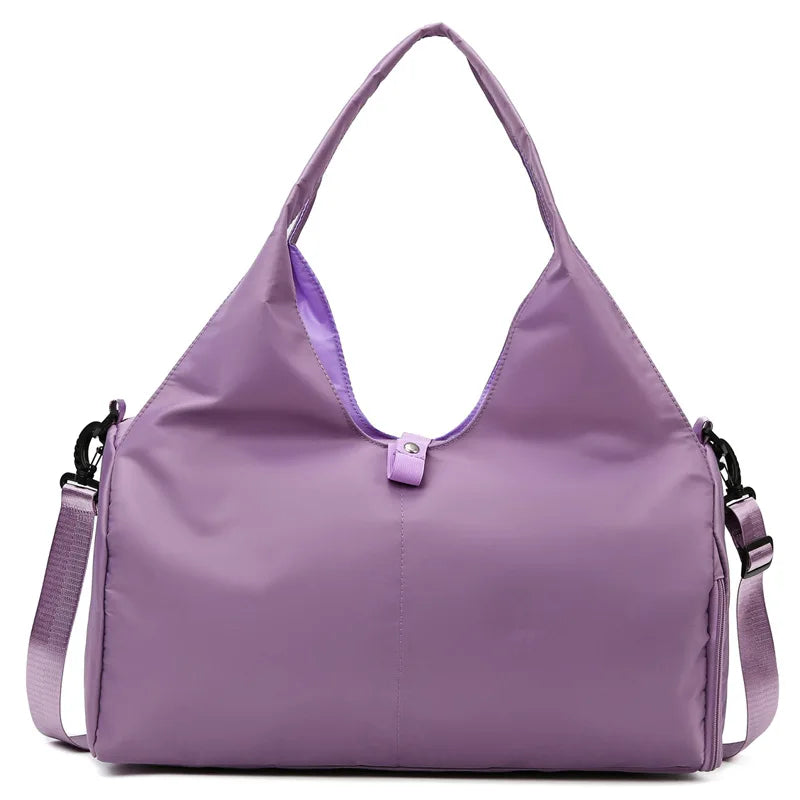 Women Gym Handbag With Shoe Compartment - Wholesalus