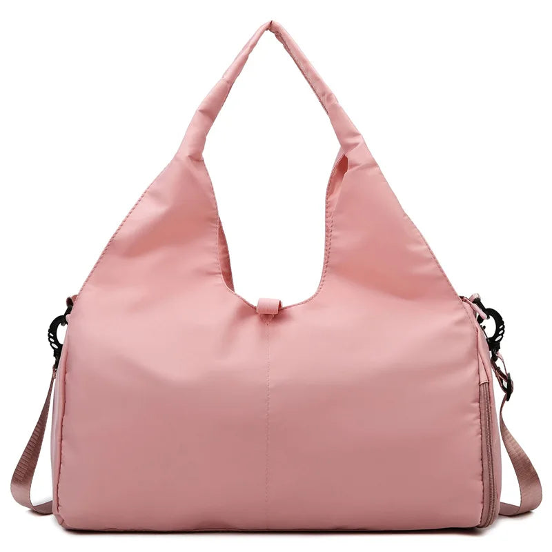 Women Gym Handbag With Shoe Compartment - Wholesalus