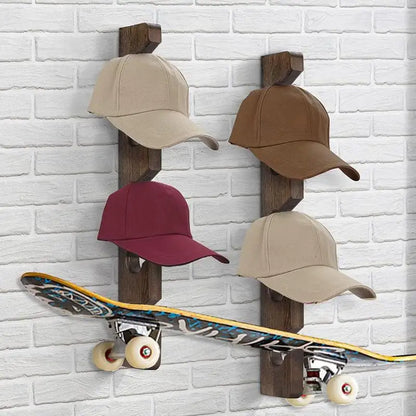 Wooden Hat Wall Hanger - Wholesalus