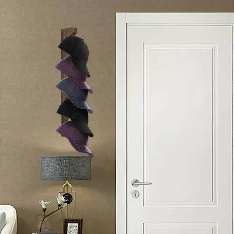 Wooden Hat Wall Hanger - Wholesalus