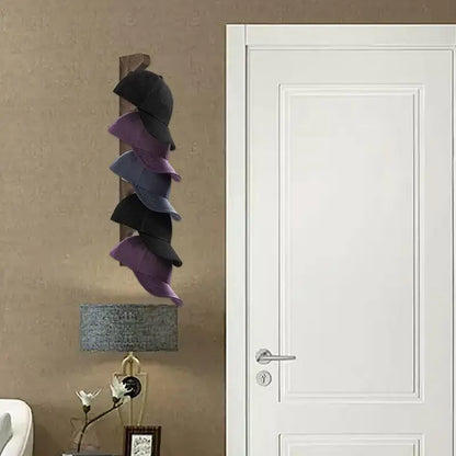 Wooden Hat Wall Hanger - Wholesalus
