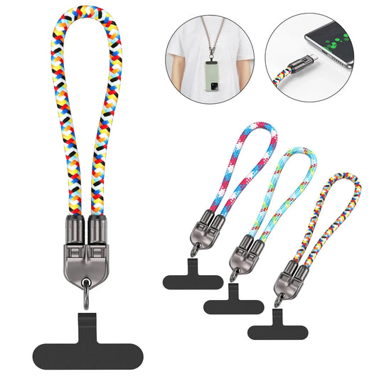 2 In 1 Lanyard Strap Fast Charging Cable - Wholesalus