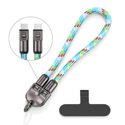 2 In 1 Lanyard Strap Fast Charging Cable - Wholesalus