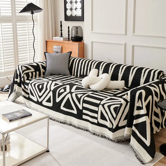 Sofa Towel With Tassels - Wholesalus