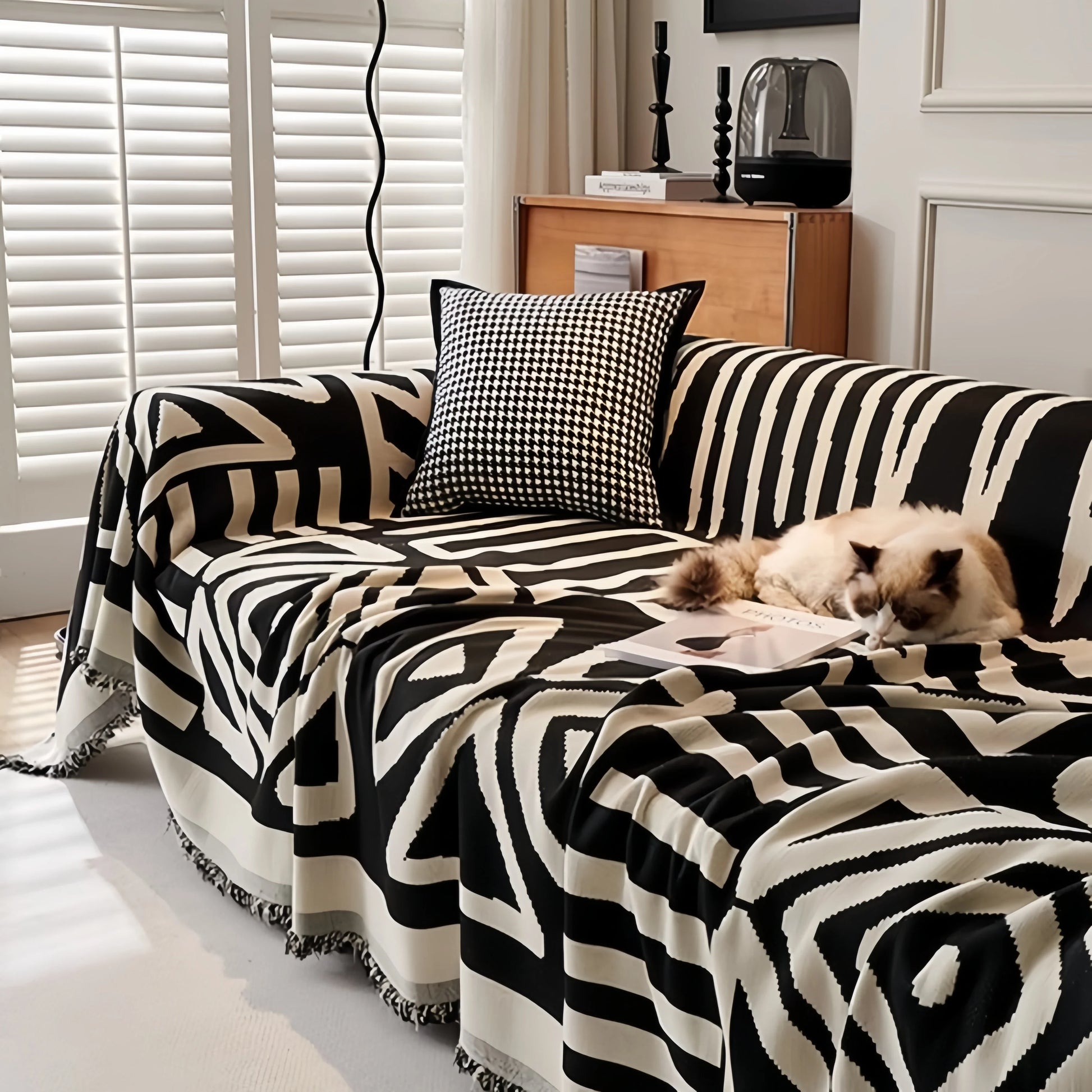 Sofa Towel With Tassels - Wholesalus