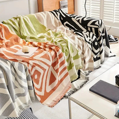 Sofa Towel With Tassels - Wholesalus