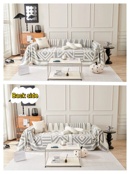 Sofa Towel With Tassels - Wholesalus