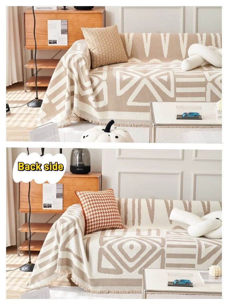 Sofa Towel With Tassels - Wholesalus