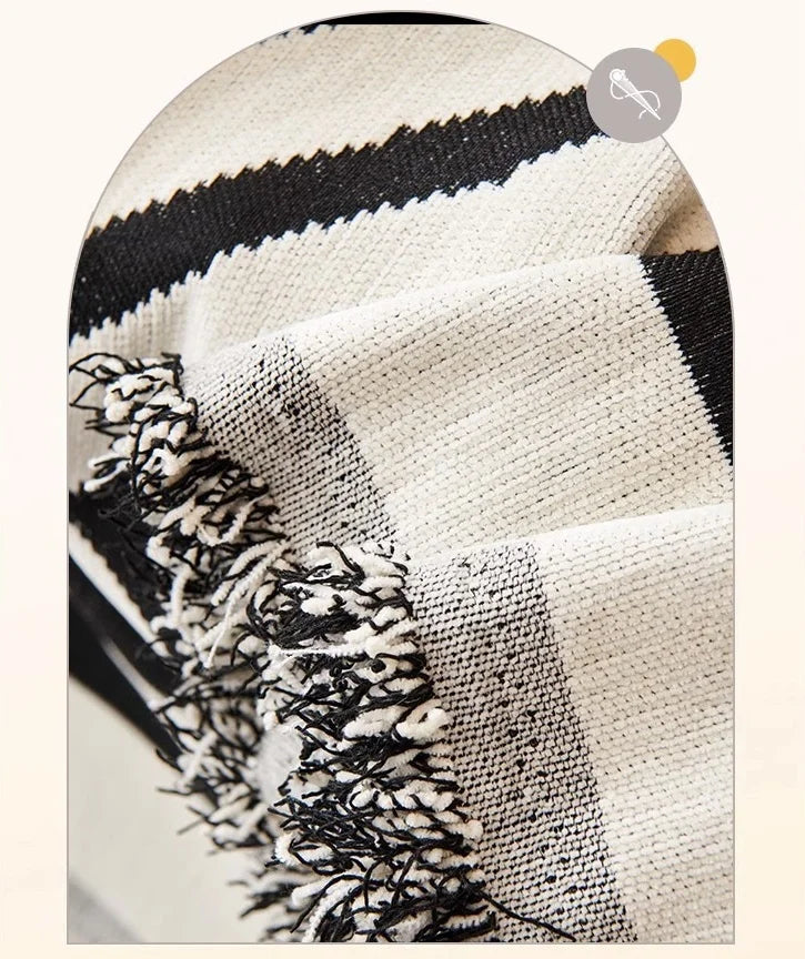 Sofa Towel With Tassels - Wholesalus