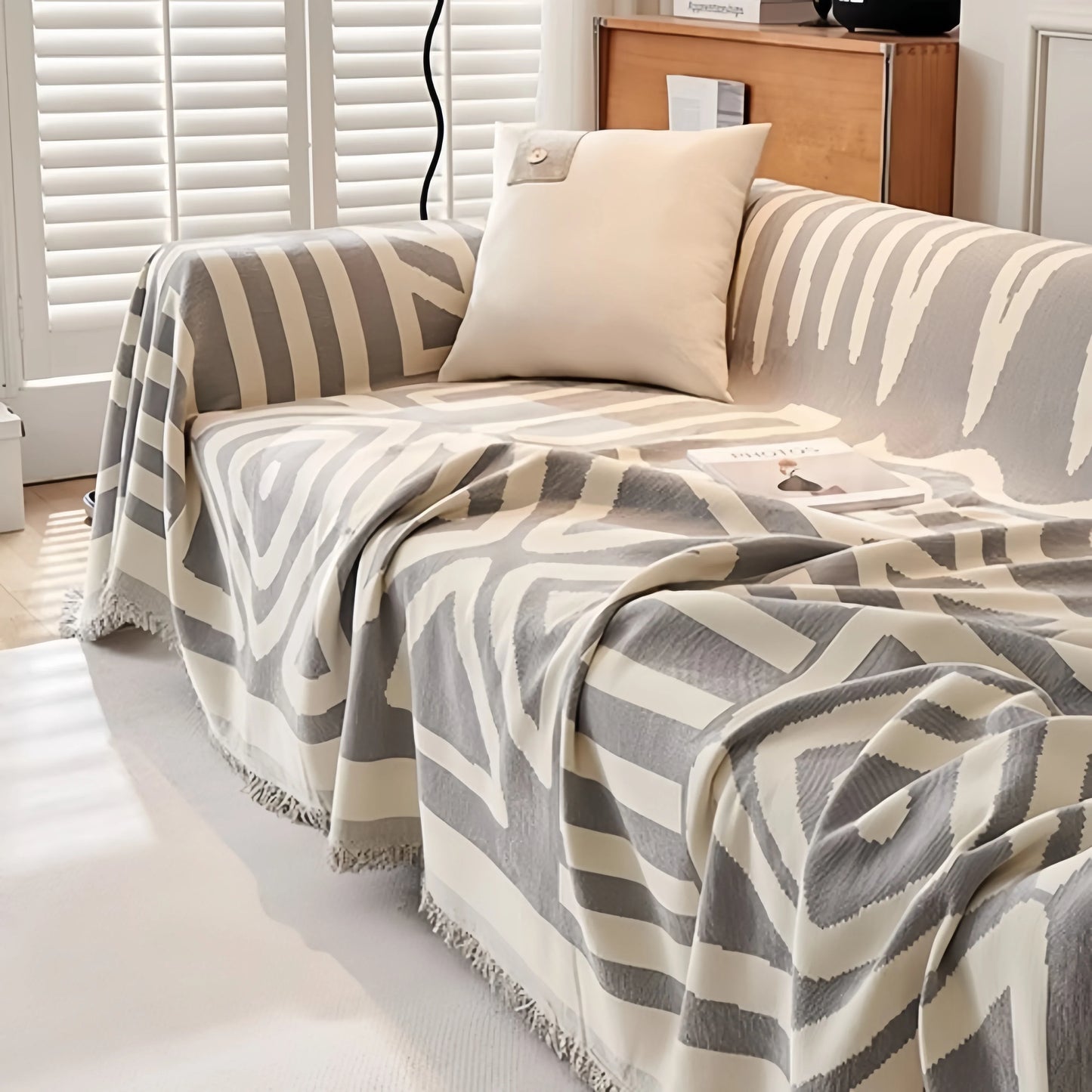 Sofa Towel With Tassels - Wholesalus