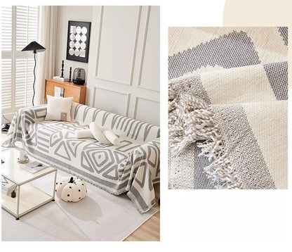 Sofa Towel With Tassels - Wholesalus