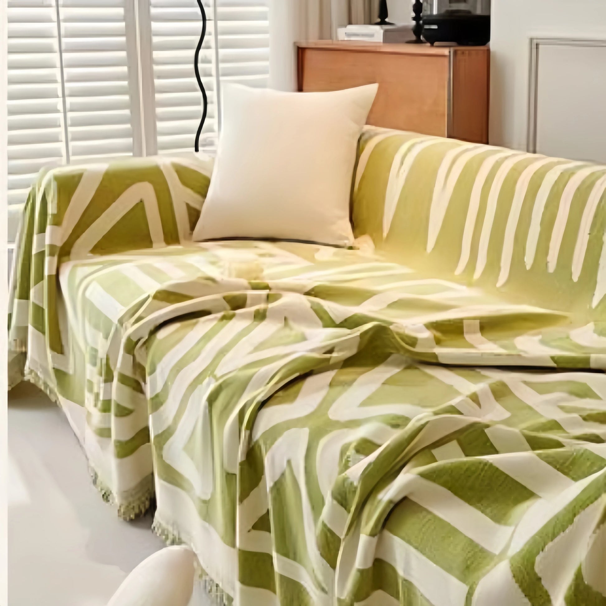 Sofa Towel With Tassels - Wholesalus