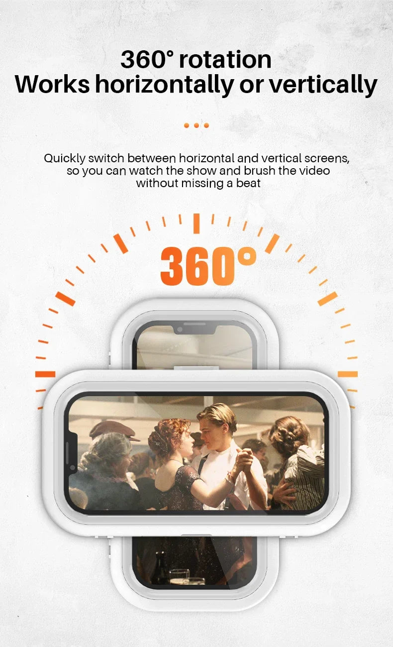 Adjustable Waterproof Wall Mount Phone Holder - Wholesalus