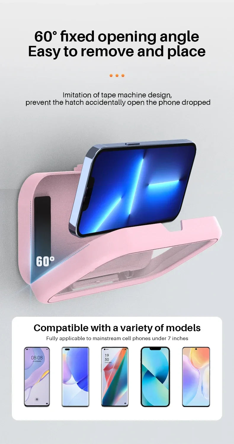 Adjustable Waterproof Wall Mount Phone Holder - Wholesalus