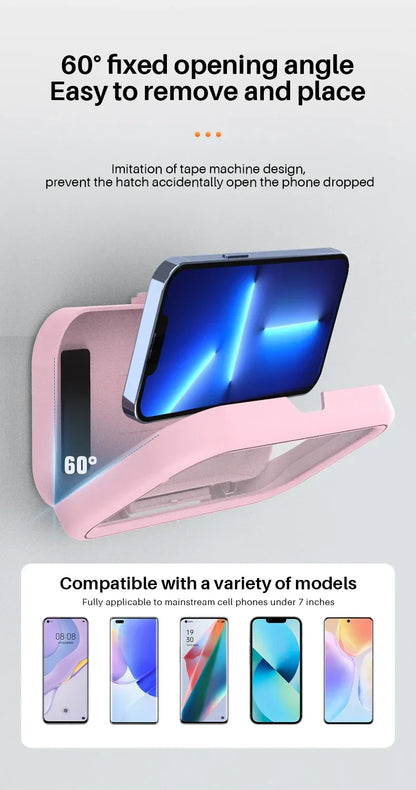Adjustable Waterproof Wall Mount Phone Holder - Wholesalus