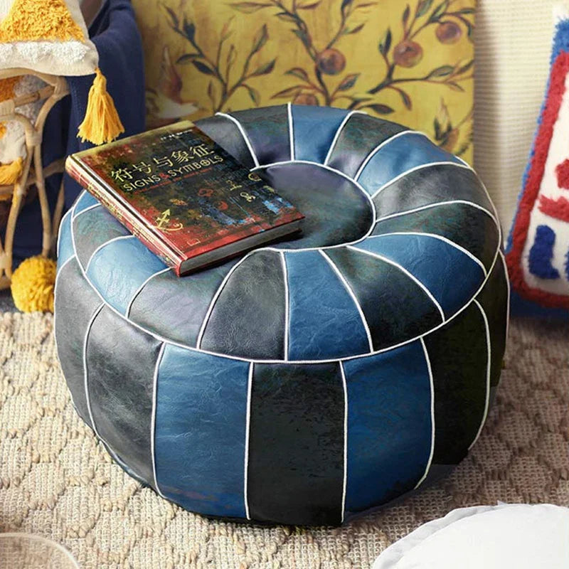 Unstuffed PU Leather Lazy Cushion Cover - Wholesalus
