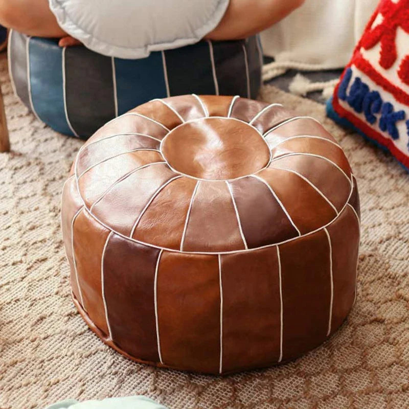 Unstuffed PU Leather Lazy Cushion Cover - Wholesalus