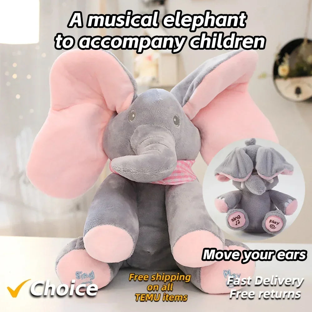 Hide and Seek Elephant Plush Toy - Wholesalus