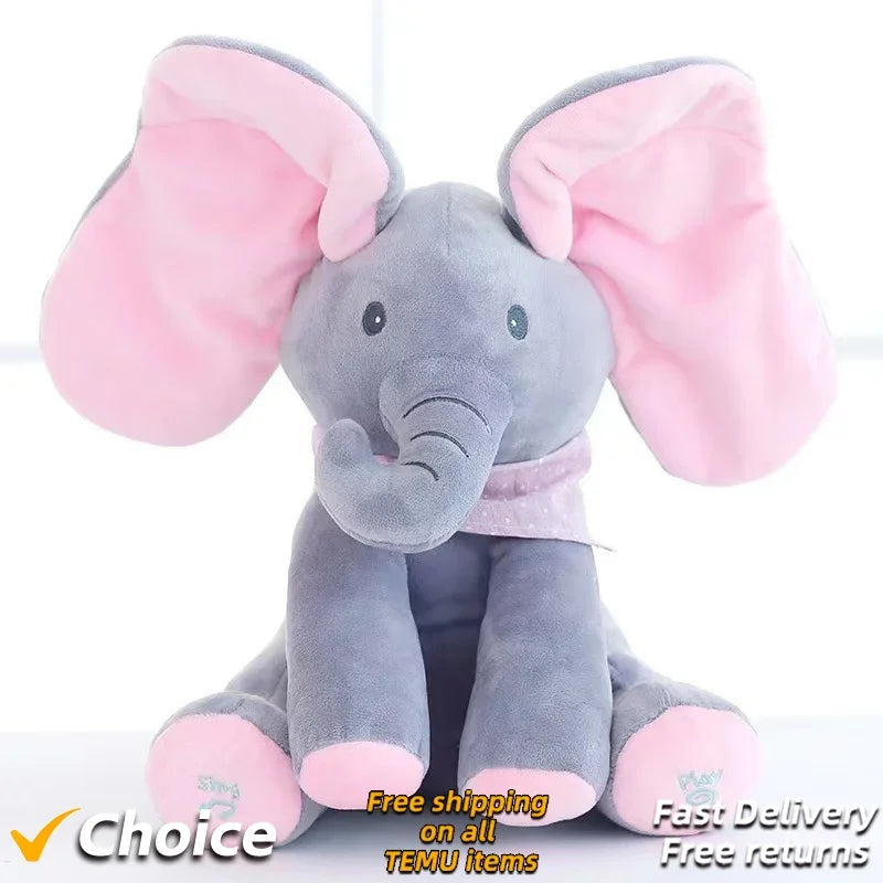 Hide and Seek Elephant Plush Toy - Wholesalus