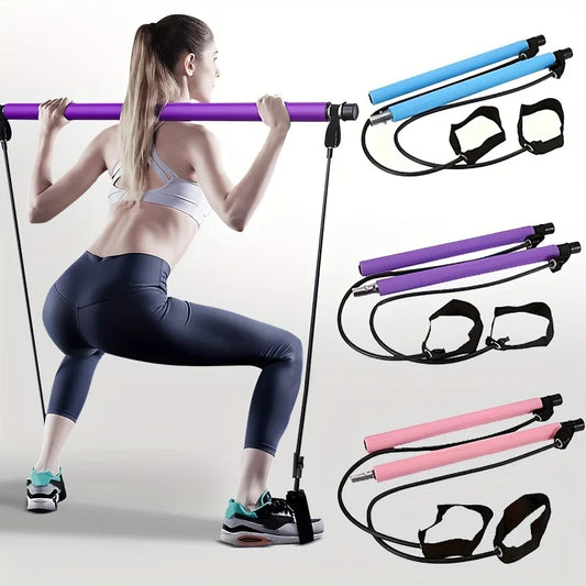 Multifunctional Elastic Pilates Bar - Wholesalus
