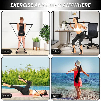 Multifunctional Elastic Pilates Bar - Wholesalus