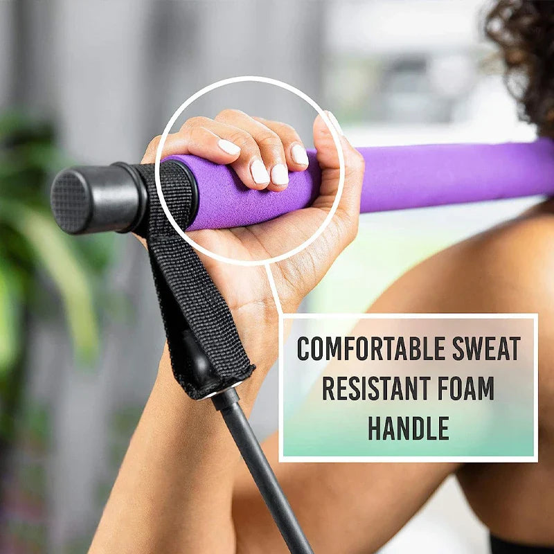 Multifunctional Elastic Pilates Bar - Wholesalus