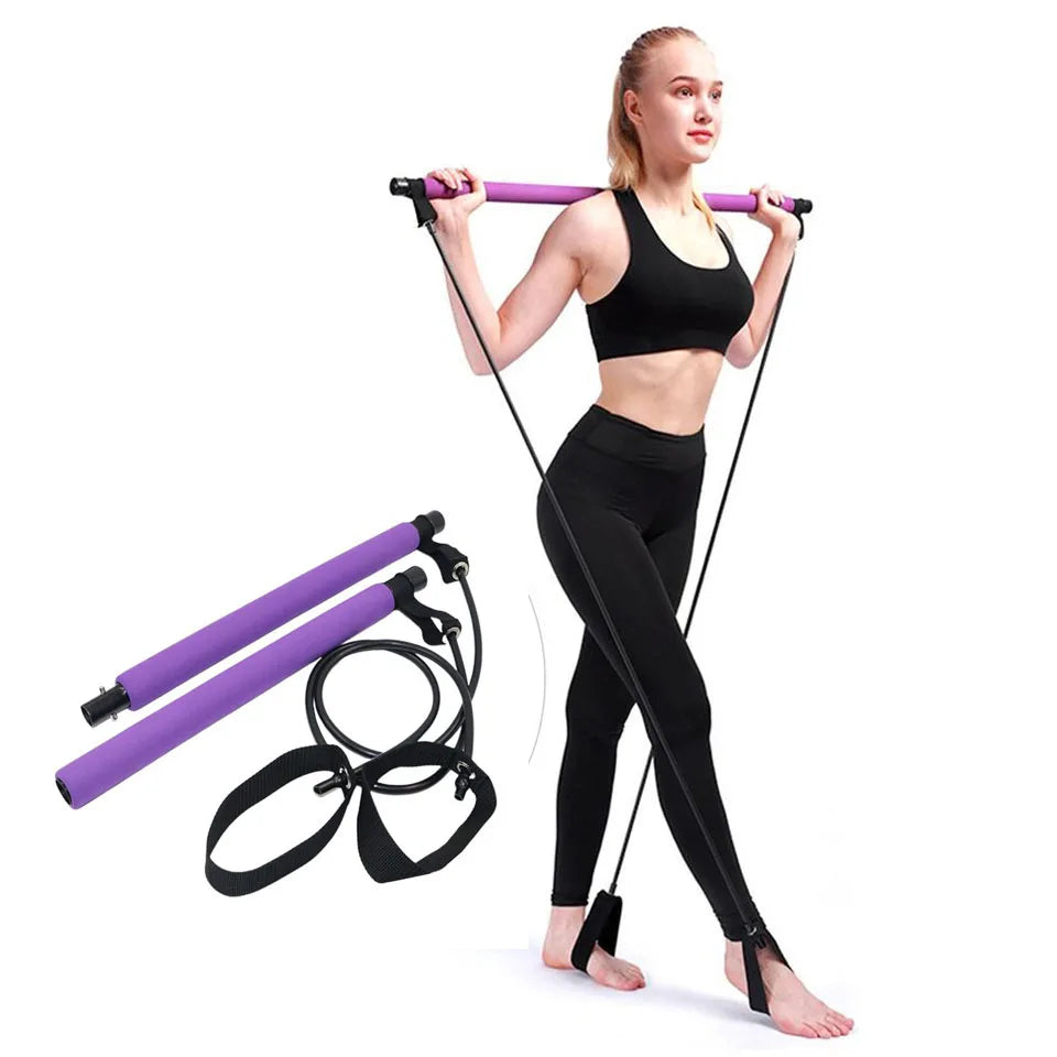 Multifunctional Elastic Pilates Bar - Wholesalus