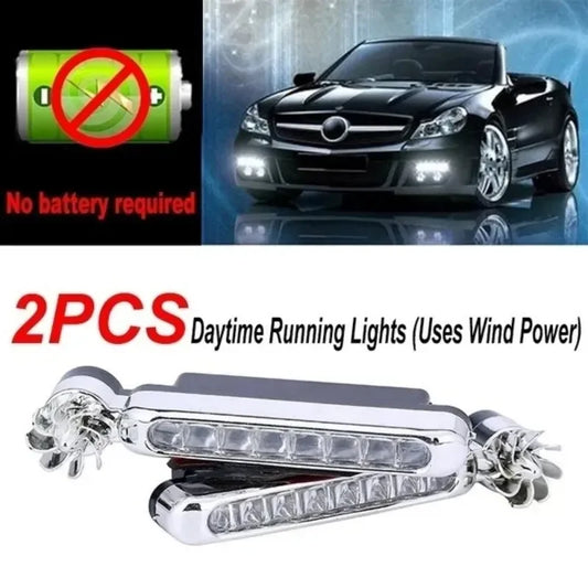 Wind Powered Car LED Light 2PCS - Wholesalus