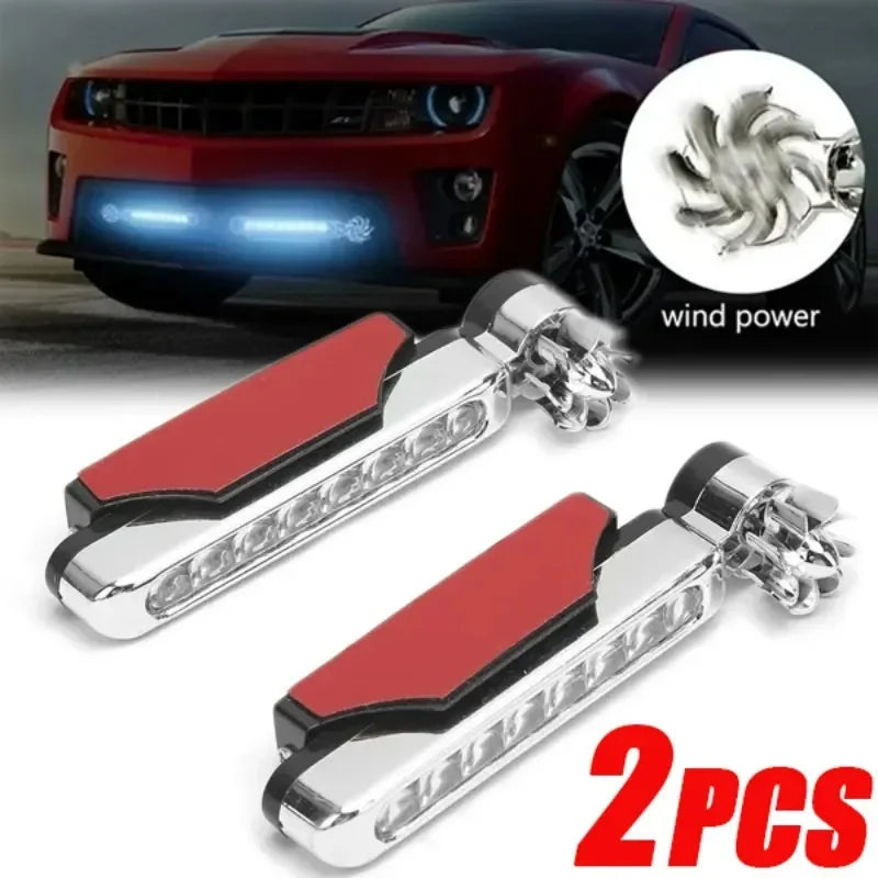 Wind Powered Car LED Light 2PCS - Wholesalus