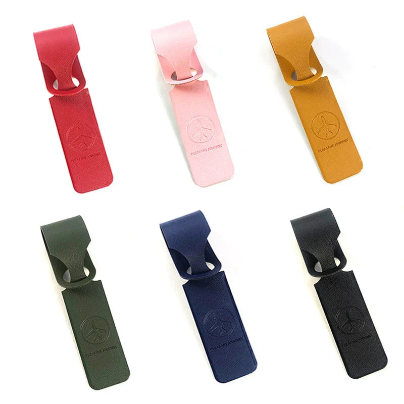 Portable Leather Luggage Tag - Wholesalus