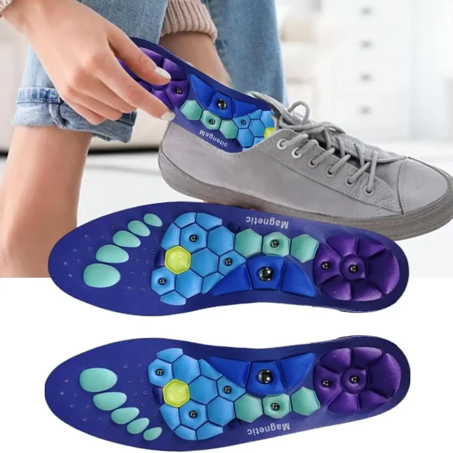 Magnetic Orthopedic Acupressure Insole Pad - Wholesalus