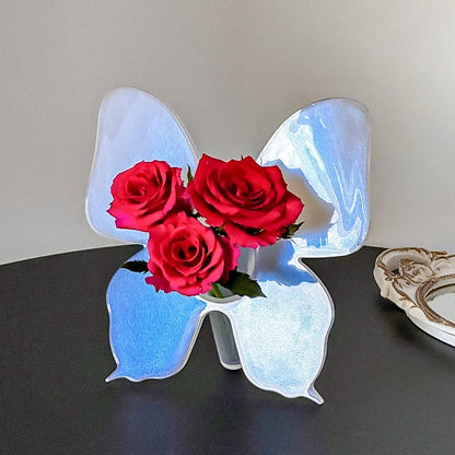 Acrylic Floral Photo Frame Vase - Wholesalus