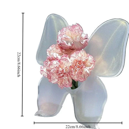Acrylic Floral Photo Frame Vase - Wholesalus