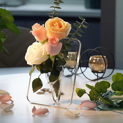 Acrylic Floral Photo Frame Vase - Wholesalus