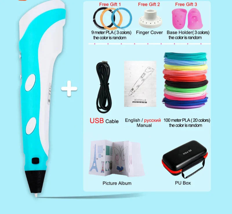 3D Drawing Printing Pen with LCD Screen - Wholesalus