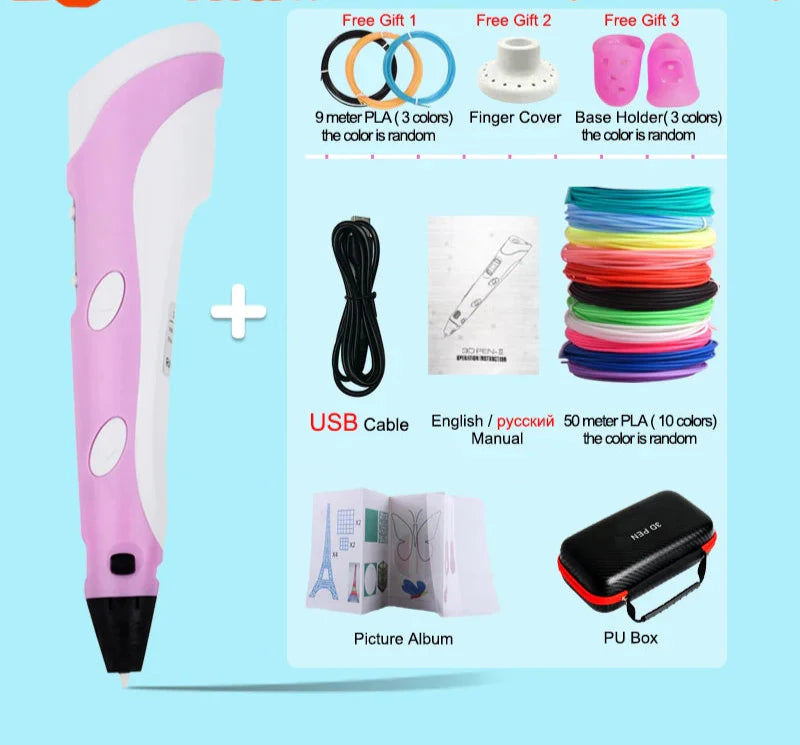 3D Drawing Printing Pen with LCD Screen - Wholesalus