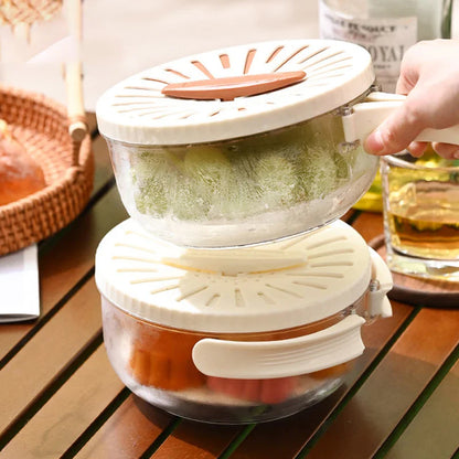 Foldable Handle Drain Basket with Lid - Wholesalus