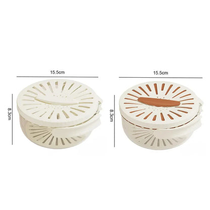 Foldable Handle Drain Basket with Lid - Wholesalus