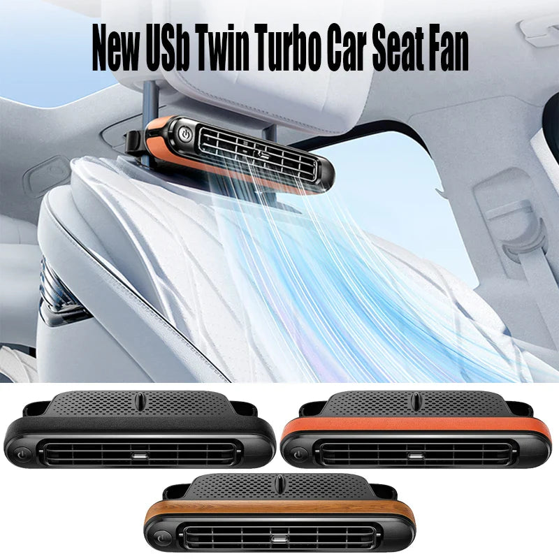 USB Turbo Car Seat Cooling Fan - Wholesalus