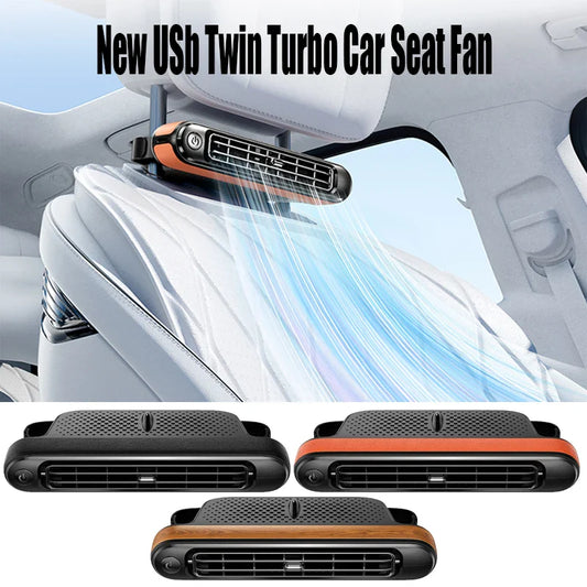 USB Turbo Car Seat Cooling Fan - Wholesalus