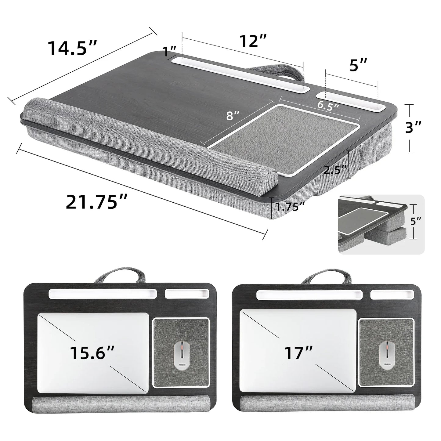 Portable Laptop Desk With Cushion - Wholesalus