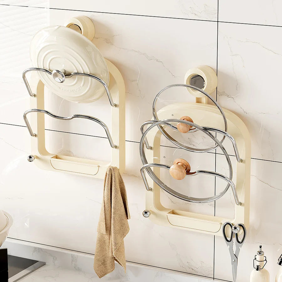 Suction Cup Pot Lid Rack - Wholesalus