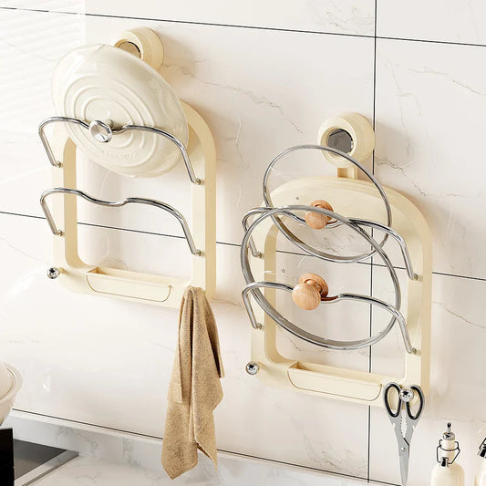 Suction Cup Pot Lid Rack - Wholesalus