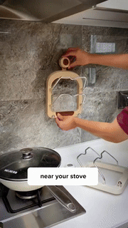 Suction Cup Pot Lid Rack - Wholesalus