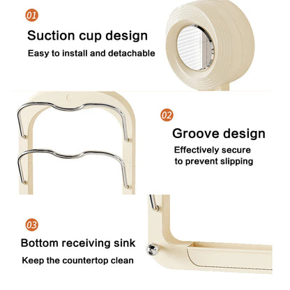 Suction Cup Pot Lid Rack - Wholesalus